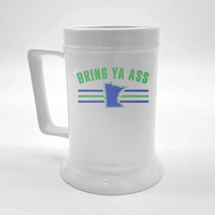 Funny Meme Bring Ya Ass Humor Front & Back Beer Stein