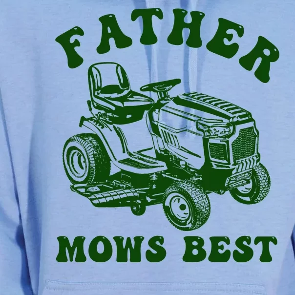 Father Mows Best Lawn Fathers Day Unisex Surf Hoodie