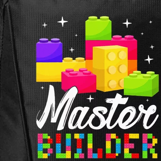 Funny Master Builder Building Block Bricks Lovers Kids City Backpack