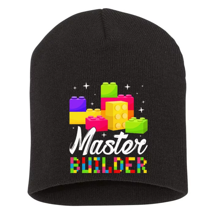 Funny Master Builder Building Block Bricks Lovers Kids Short Acrylic Beanie