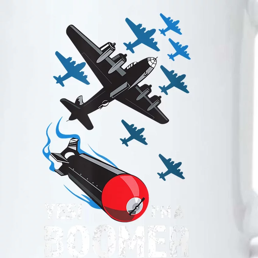 Funny Military Bomber Design For Boomers Black Color Changing Mug