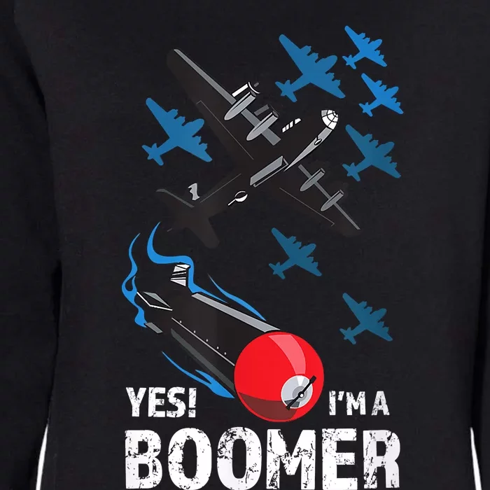 Funny Military Bomber Design For Boomers Womens California Wash Sweatshirt