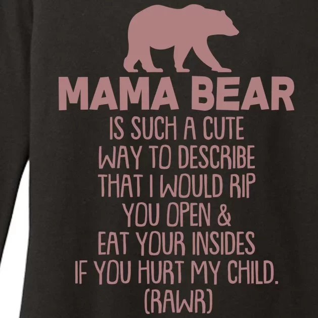 Funny Mama Bear Rawr Womens CVC Long Sleeve Shirt