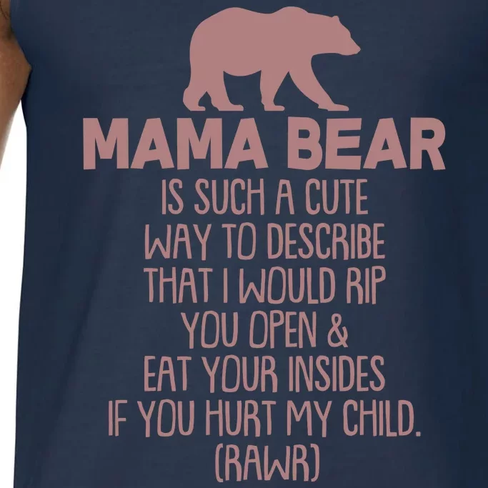 Funny Mama Bear Rawr Comfort Colors® Tank Top