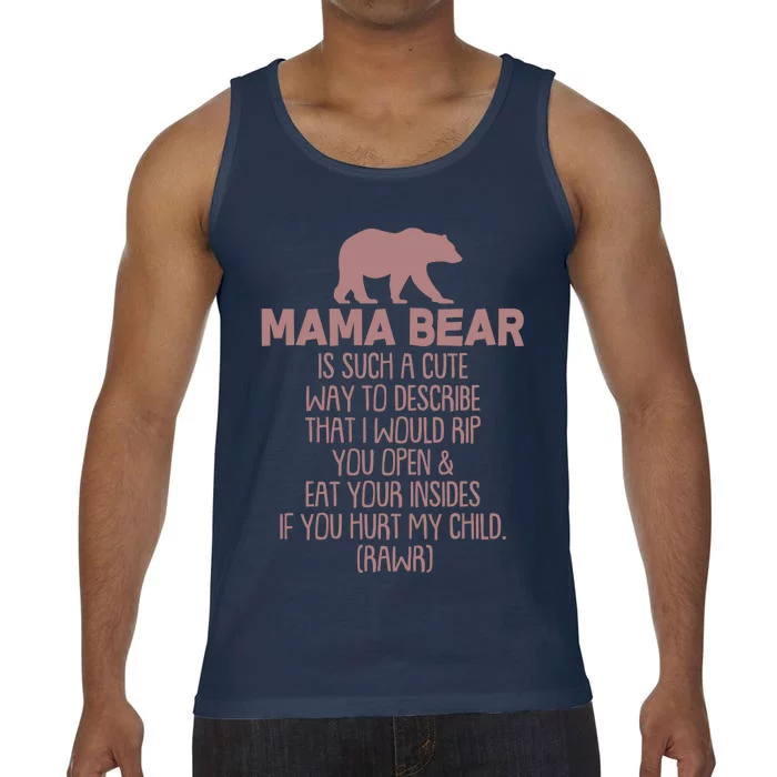 Funny Mama Bear Rawr Comfort Colors® Tank Top