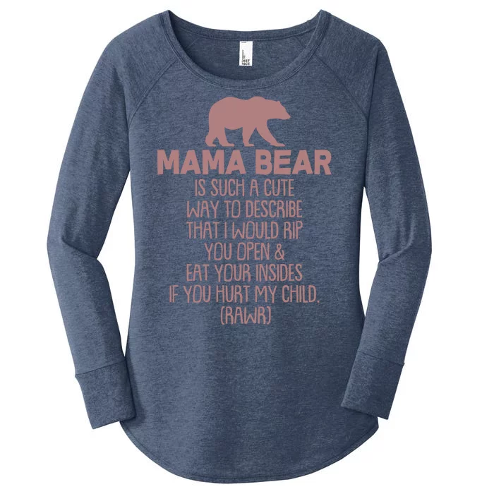 Funny Mama Bear Rawr Women's Perfect Tri Tunic Long Sleeve Shirt