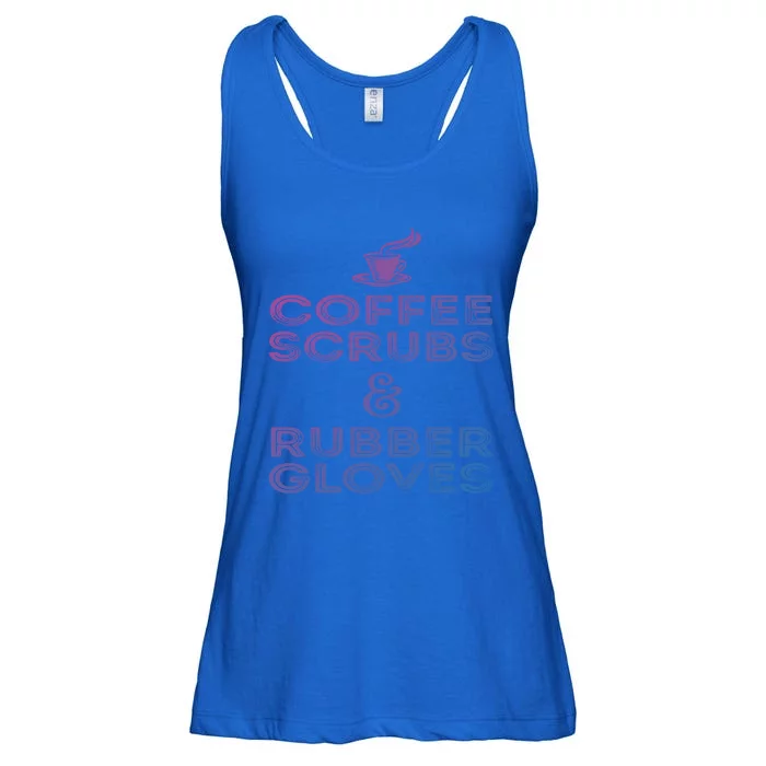 Funny Medical : Coffee Scrubs And Rubber Gloves Gift Ladies Essential Flowy Tank