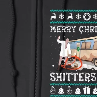 Funny Merry Christmas Shitters Full Sweater Ugly Full Zip Hoodie