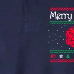 Funny Merry Critmas Christmas D20 Rpg Board Game Role Softstyle Adult Sport Polo