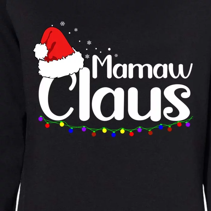 Funny Mamaw Claus Christmas Pajamas Santa Gift Womens California Wash Sweatshirt