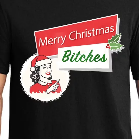 Funny Merry Christmas Bitches Inappropriate Adult Pajama Set