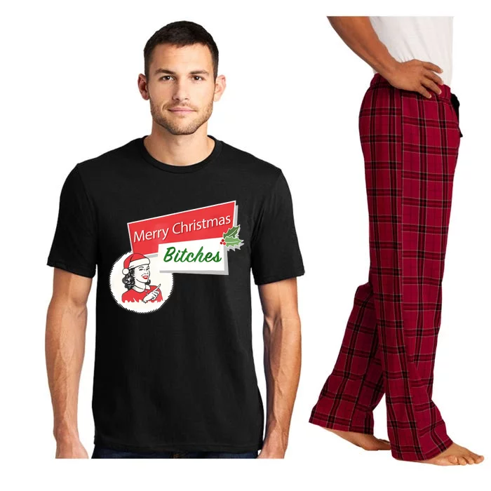 Funny Merry Christmas Bitches Inappropriate Adult Pajama Set