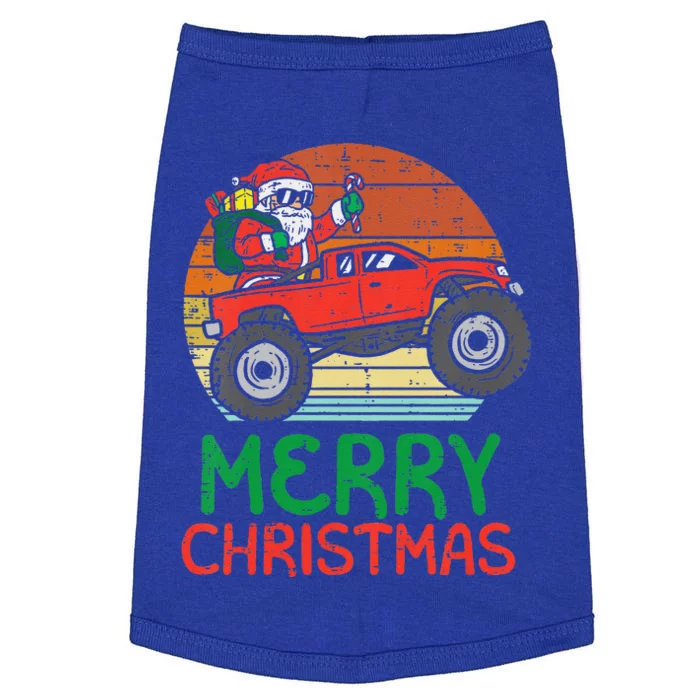 Funny Merry Christmas Santa Monster Truck Xmas Doggie Tank