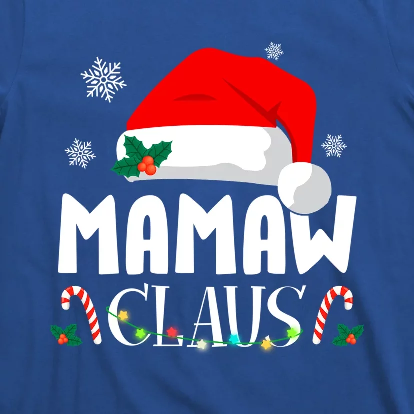 Funny Mamaw Claus Matching Christmas Pajamas Xmas Family Gift T-Shirt