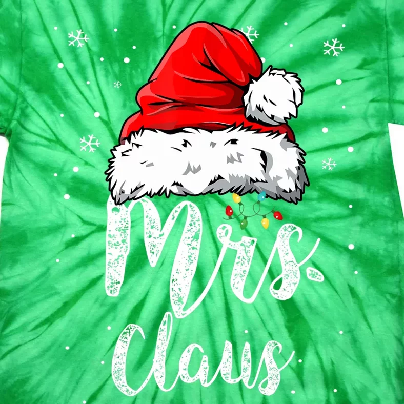 Funny Mrs Claus Santa Christmas Matching Couple Pajama Gifts Tie-Dye T-Shirt