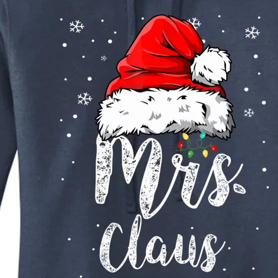 Funny Mrs Claus Santa Christmas Matching Couple Pajama Gifts Women's Pullover Hoodie