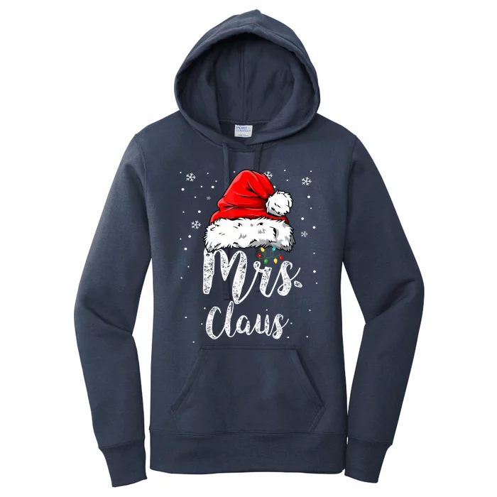 Funny Mrs Claus Santa Christmas Matching Couple Pajama Gifts Women's Pullover Hoodie