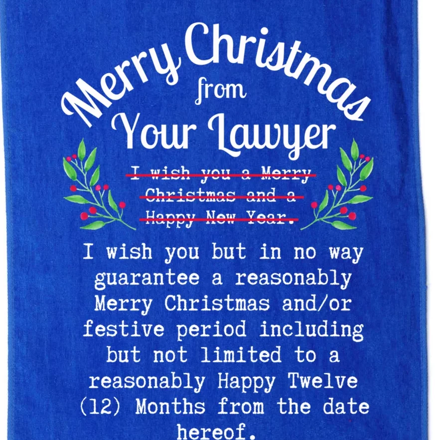 Funny Merry Christmas From Your Lawyer Law Student Attorney Gift Platinum Collection Golf Towel