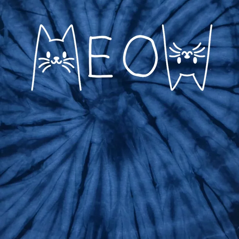 Funny Meow Cat Meow Kitty Cats Meow Tie-Dye T-Shirt