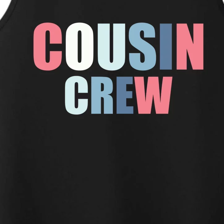 Family Matching Cousin Crew Funny Gift Performance Tank