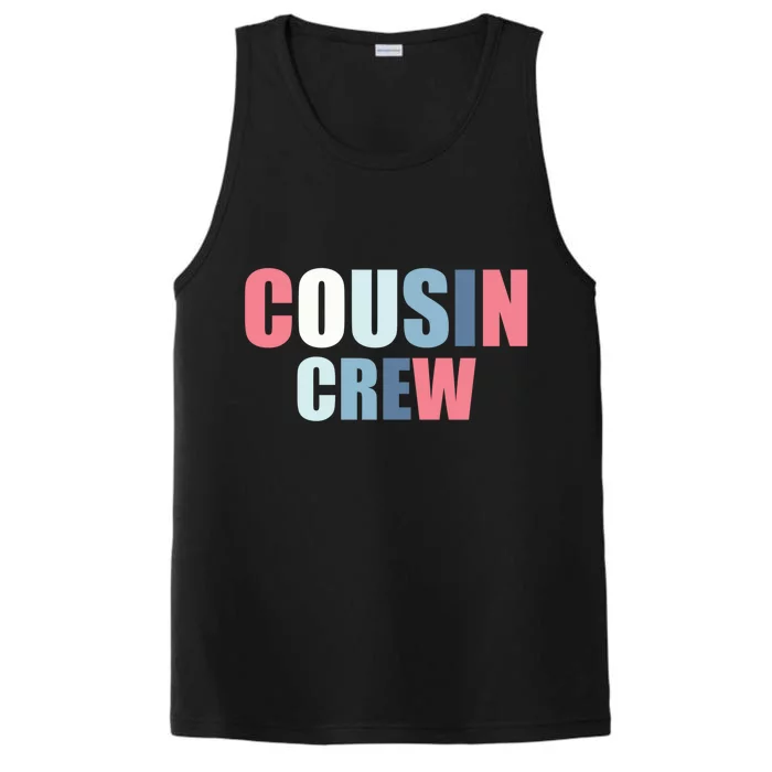 Family Matching Cousin Crew Funny Gift Performance Tank