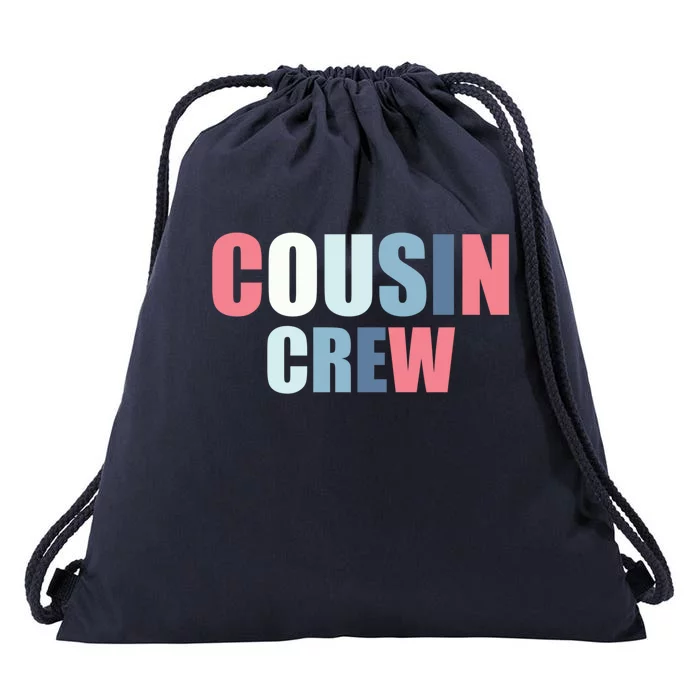 Family Matching Cousin Crew Funny Gift Drawstring Bag