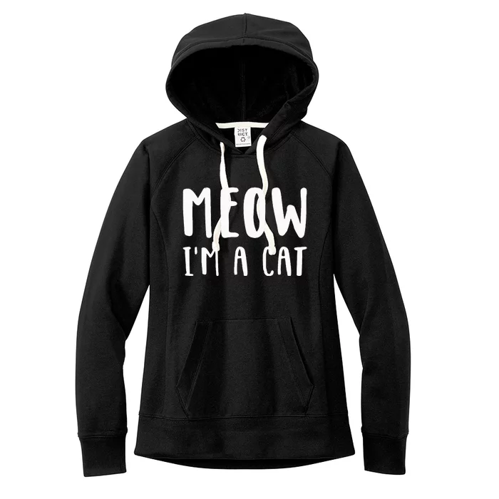 Funny Meow Cat Halloween Costume Women's Fleece Hoodie