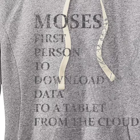 Funny Moses Christian Praise Commandments Humor Women's Fleece Hoodie