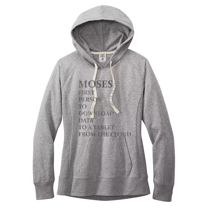 Funny Moses Christian Praise Commandments Humor Women's Fleece Hoodie