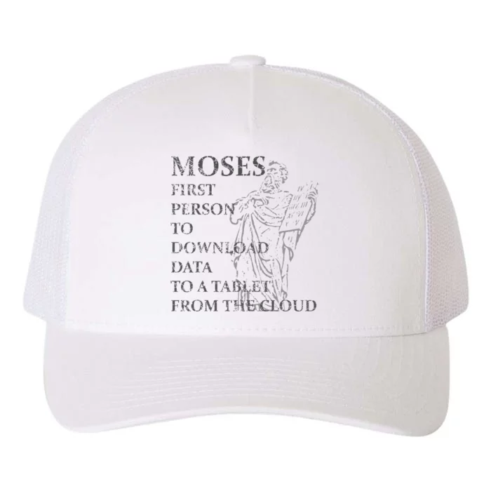 Funny Moses Christian Praise Commandments Humor Yupoong Adult 5-Panel Trucker Hat