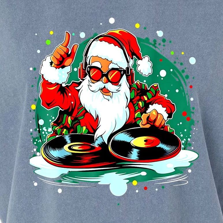 Festive Mixmaster: Celebrate Christmas With Our Santa Claus Garment-Dyed Women's Muscle Tee