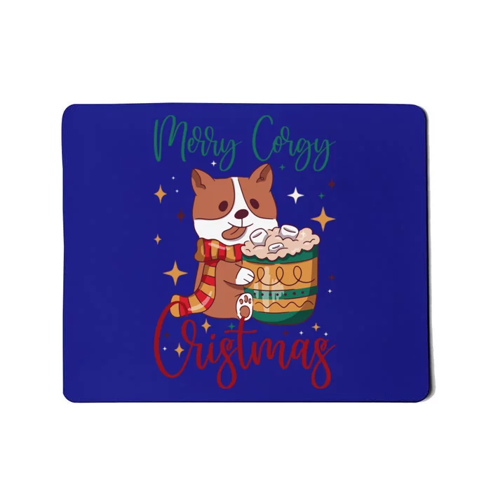 Funny Merry Corgi Christmas For Corgi Lovers Cool Gift Mousepad