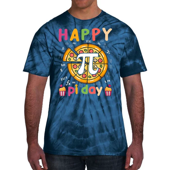 Funny Math Cute Teacher With Pizza Tie-Dye T-Shirt