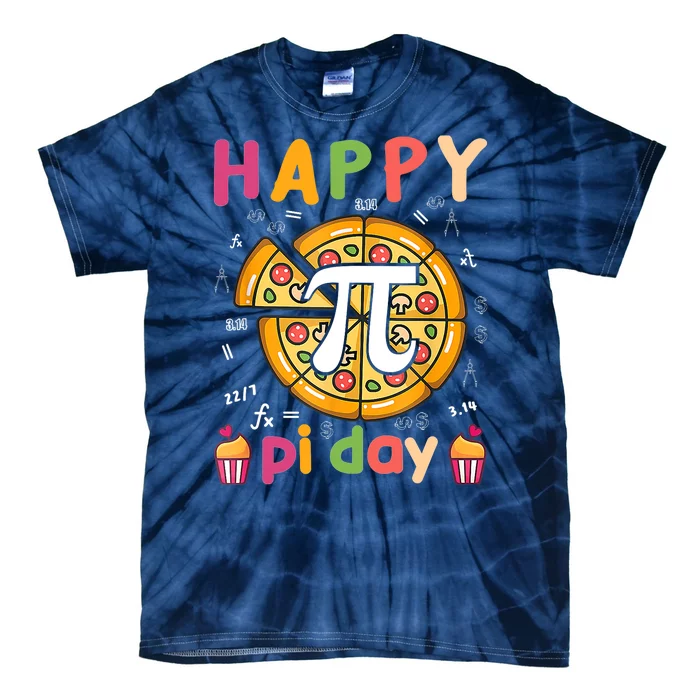 Funny Math Cute Teacher With Pizza Tie-Dye T-Shirt