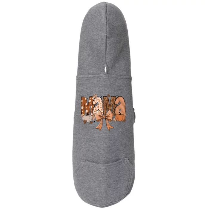 Fall Mama Coquette Pumpkin Doggie 3-End Fleece Hoodie