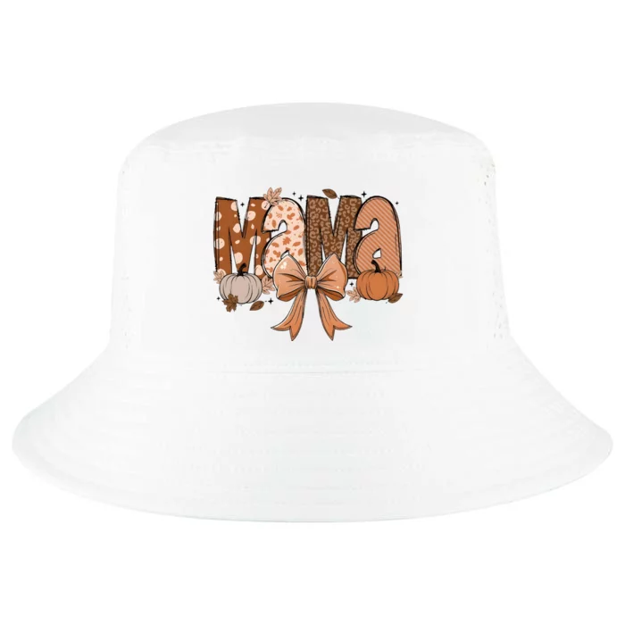 Fall Mama Coquette Pumpkin Cool Comfort Performance Bucket Hat