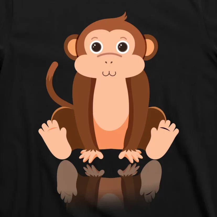 Funny Monkey Chimpanzee Ape Zoo Animal Lover Design T-Shirt