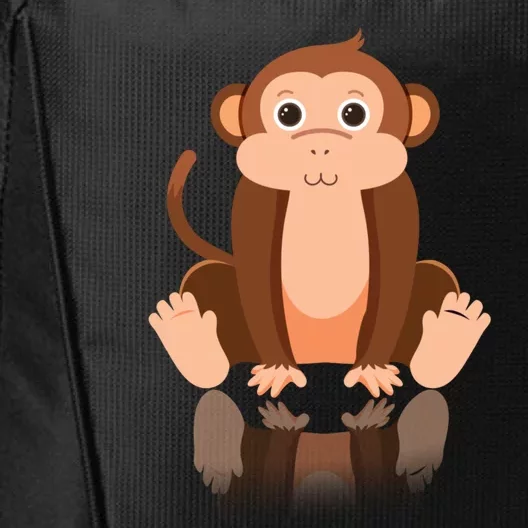 Funny Monkey Chimpanzee Ape Zoo Animal Lover Design City Backpack