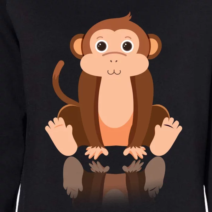 Funny Monkey Chimpanzee Ape Zoo Animal Lover Design Womens California Wash Sweatshirt