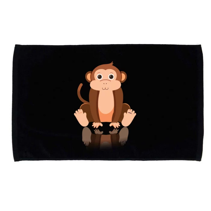 Funny Monkey Chimpanzee Ape Zoo Animal Lover Design Microfiber Hand Towel