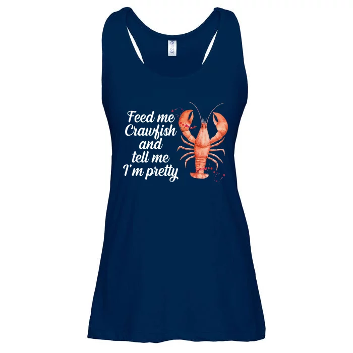 Feed Me Crawfish And Tell Me I'm Pretty Ladies Essential Flowy Tank