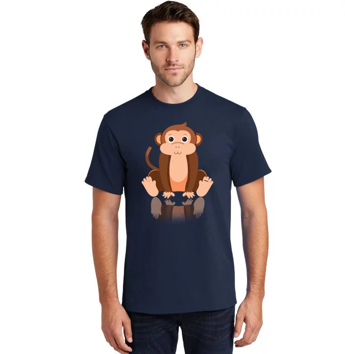 Funny Monkey Chimpanzee Ape Zoo Animal Lover Design Tall T-Shirt