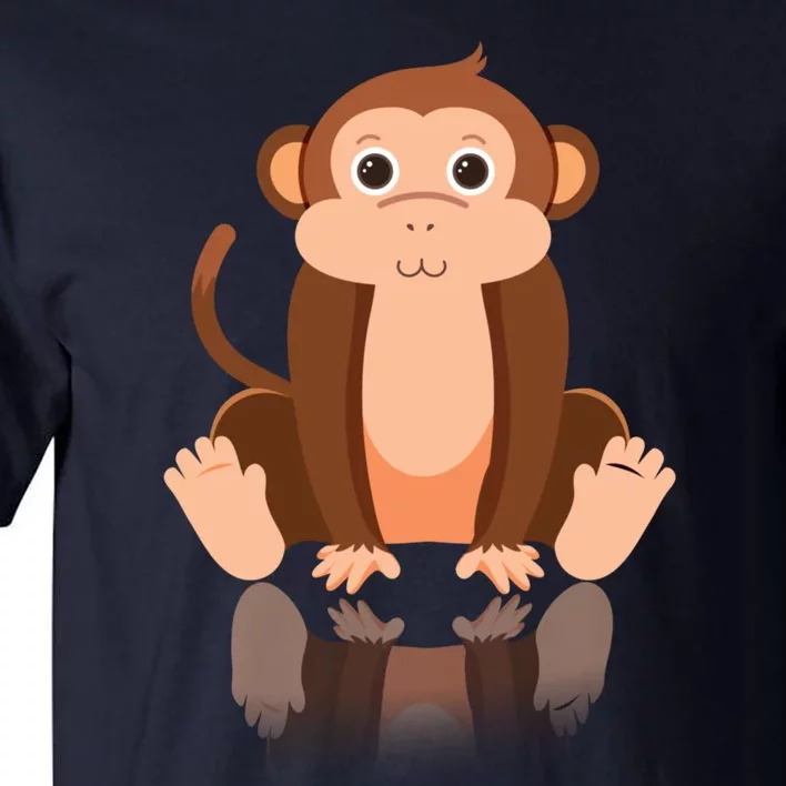 Funny Monkey Chimpanzee Ape Zoo Animal Lover Design Tall T-Shirt