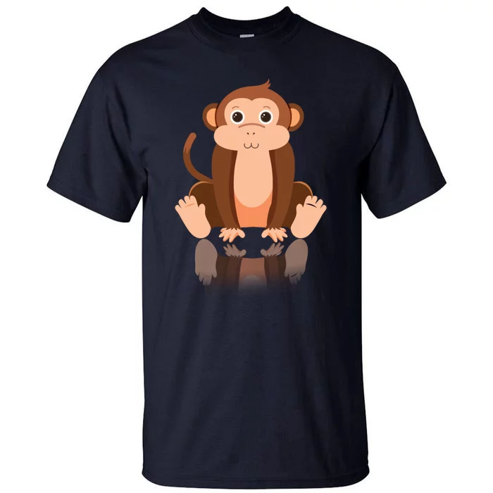 Funny Monkey Chimpanzee Ape Zoo Animal Lover Design Tall T-Shirt