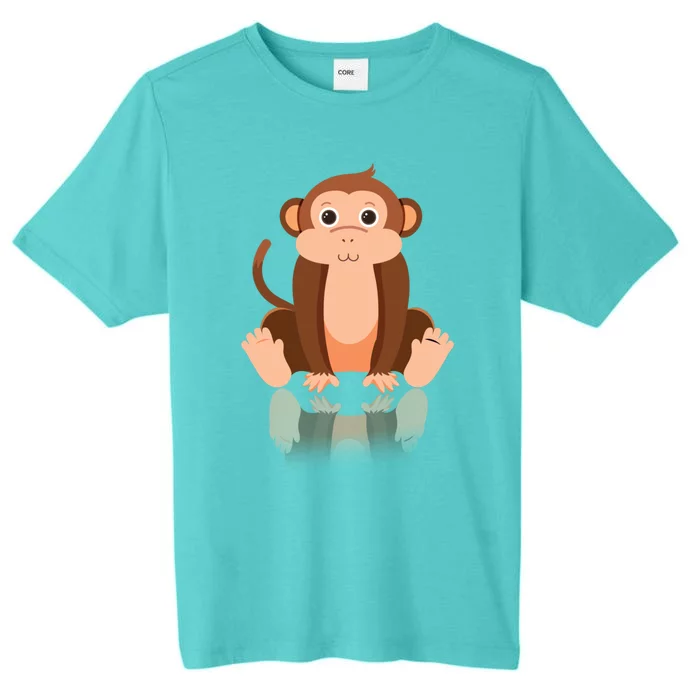 Funny Monkey Chimpanzee Ape Zoo Animal Lover Design ChromaSoft Performance T-Shirt