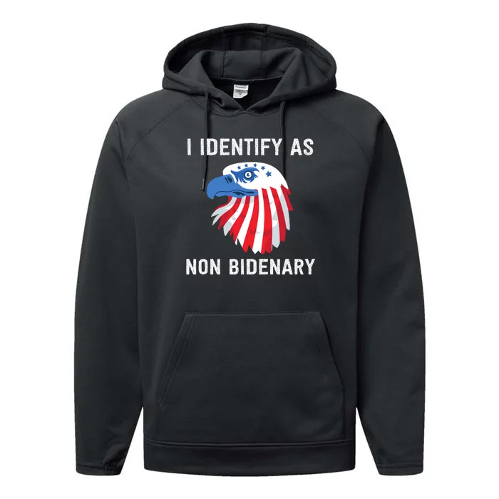 Funny MAGA Conservative Republican Anti Joe Biden Performance Fleece Hoodie