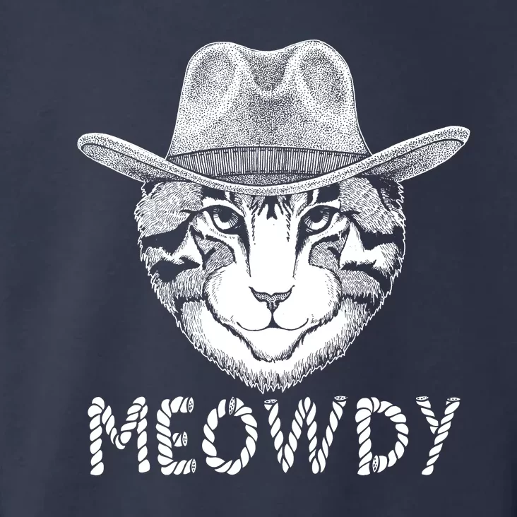 Funny Meowdy Cowboy Cat Toddler Hoodie