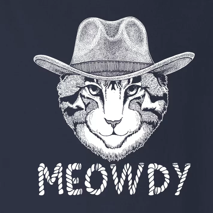 Funny Meowdy Cowboy Cat Toddler Long Sleeve Shirt