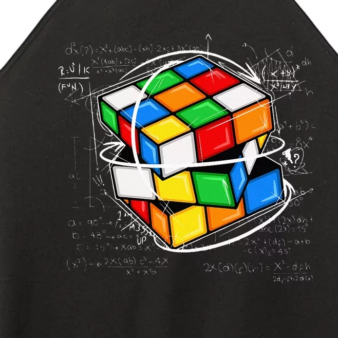 Funny Math Cuber Speed Cubing Puzzle Lover Cube Women’s Perfect Tri Rocker Tank