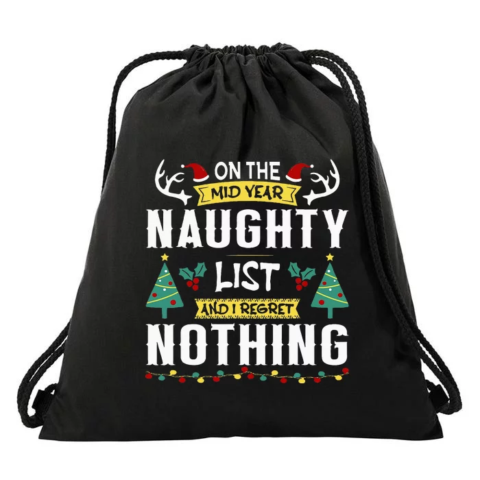 Funny MidYear Christmas In July Beach Summer Christmas Drawstring Bag